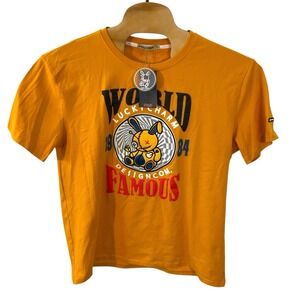 BKYS Lucky Charm T-Shirt Men's 2XL Exclusive Embroidered Orange‎ Bunny Famous